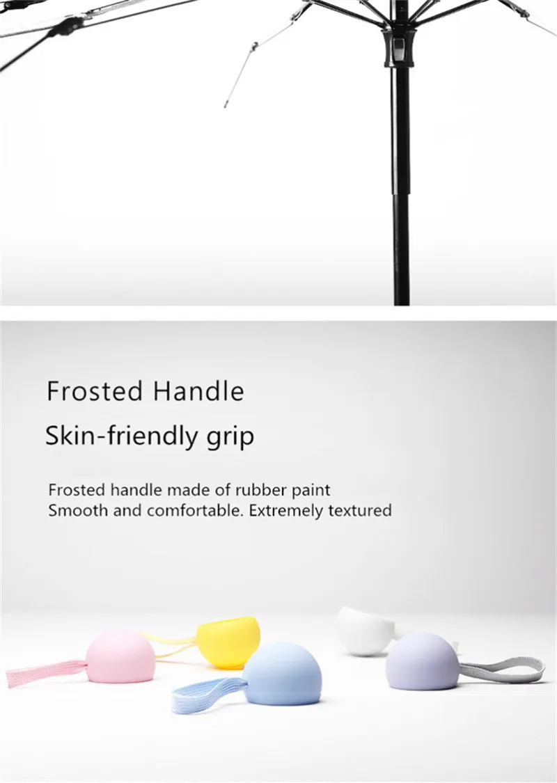 PALONY Pocket five fold mini umbrella silver glue sun protection uv protection windproof women's colorful folding mini umbrella