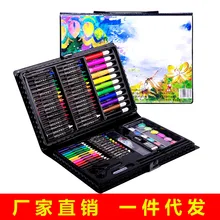 Музыкальная организация, Детская кисть, 108 шт, набор раскрашенных канцелярских принадлежностей, Подарочная коробка, набор для рисования, кисть, карандаш, акварельная ручка, подарок