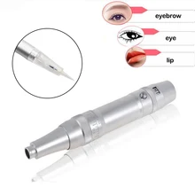 Professional Gun Tattoo Machine Permanent Makeup Eyebrow Lip machine Pen Tattoo with permanent make-up naalden Cartridge needle