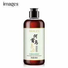 Изображения женьшеня полигонум мультифлорум Шампунь против перхоти волосы глянцевое лечение кожи головы Уход за черными волосами увлажняющий контроль масла