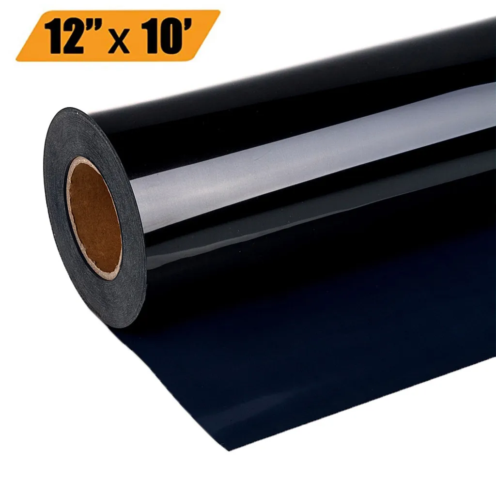 black 1 рулон винилового утюга с теплопередачей на DIY пленку для одежды Cricut силуэт бумага искусство экологическая безопасность забава горячая распродажа#20#20 - Цвет: black