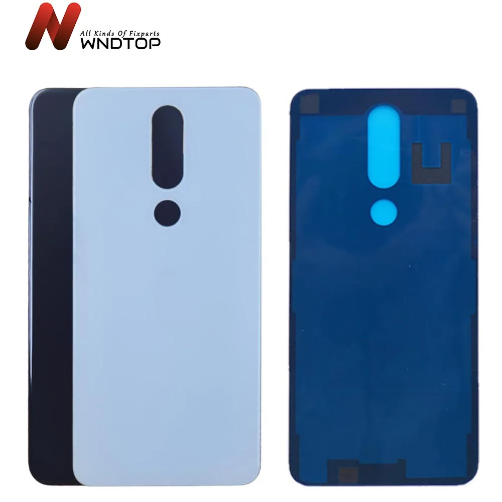 

Новинка, Крышка батарейного отсека для Nokia X6 2018, задняя крышка батарейного отсека 6,1 Plus для Nokia X5 2018, стеклянная панель заднего отсека, Крышка батарейного отсека 5,1 Plus