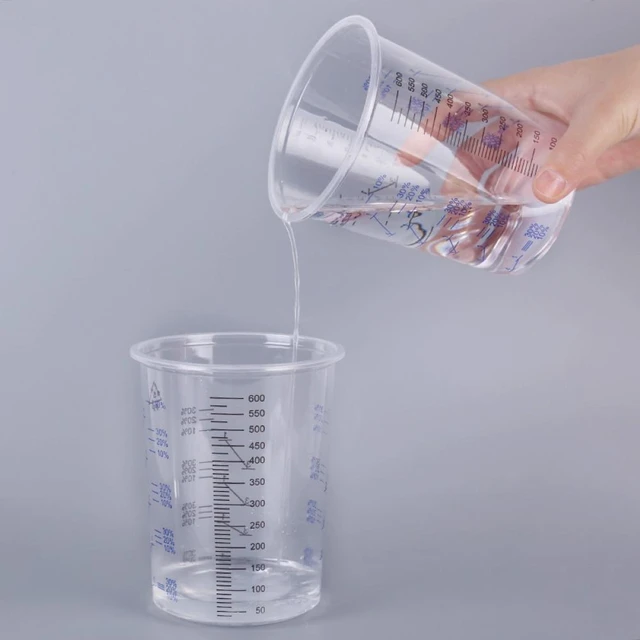 1 PCS Clear Plastic Graduated Measuring Cupws Househould Portable Baking  Beaker Liquid Measure Jug Transparent Cup Container - AliExpress