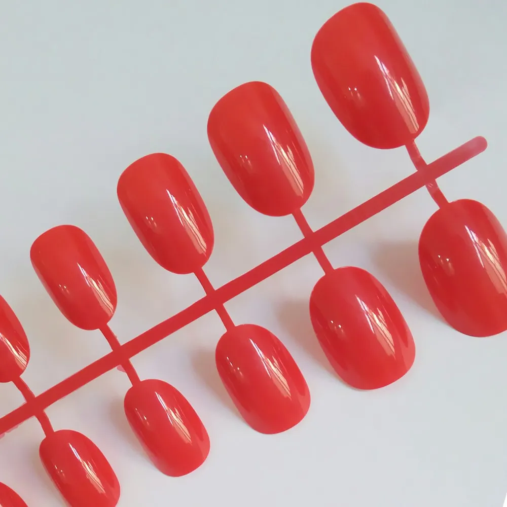 Искусственный овальные искусственные ногти прозрачный Пластик мягкие розовые искуственные ногти конфеты короткие Типсы для ногтей 24 шт./компл. P01Q - Цвет: 948