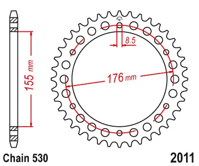 Задняя звездочка для мотоцикла Triumph T595 955i Daytona T509 955 1050 speed Triple Sprint 1050 Tiger Sport