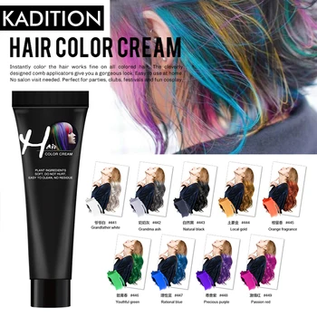 

Color Hair Dye No Irritation Super Hair Dye Wax Hair Color Cream Non-toxic DIY Hair Styling Coloring Molding Paste Red Blue Gray