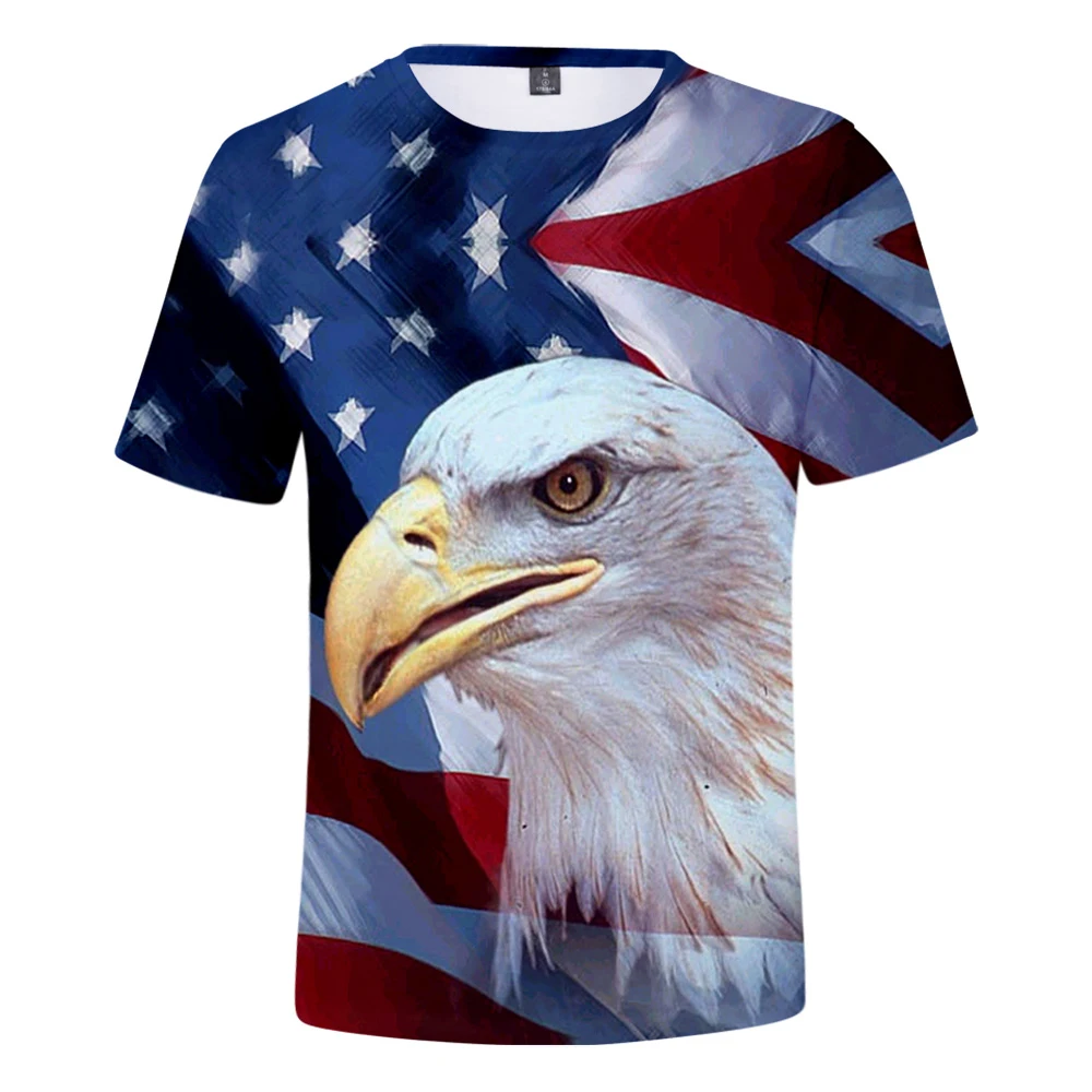 Independence Day 3D TShirt Harajuku T-shirts Women Clothes Electronic Music Short Sleeve Children Kids Tee Shirts Streetwear | Женская