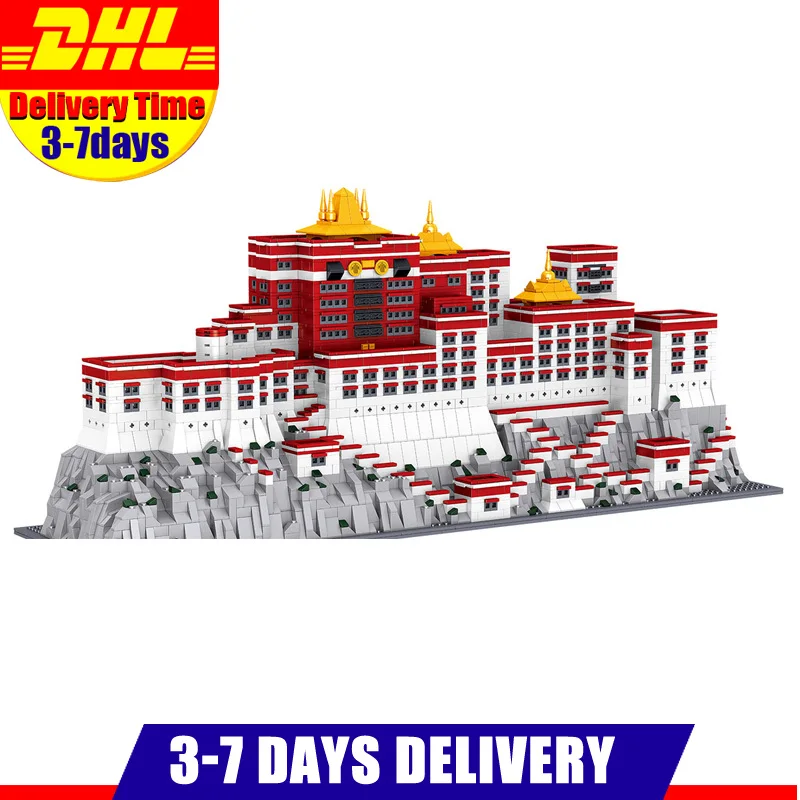 3649 шт. QL0960 City Stree View Series The Potala Palace знаменитая архитектура в Китае строительные