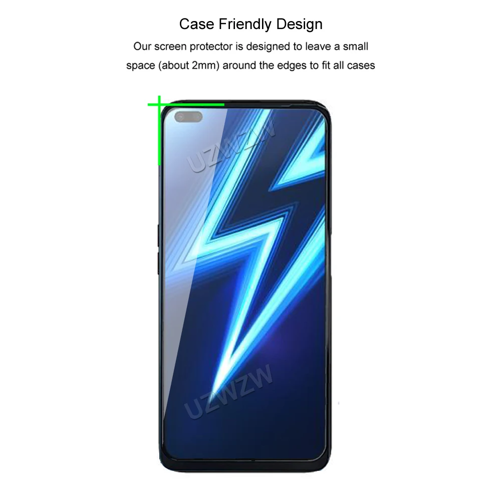 For Realme 6 / 6 Pro Camera Lens Protecting Film & Full Coverage Protective Tempered Glass Phone Screen Protector