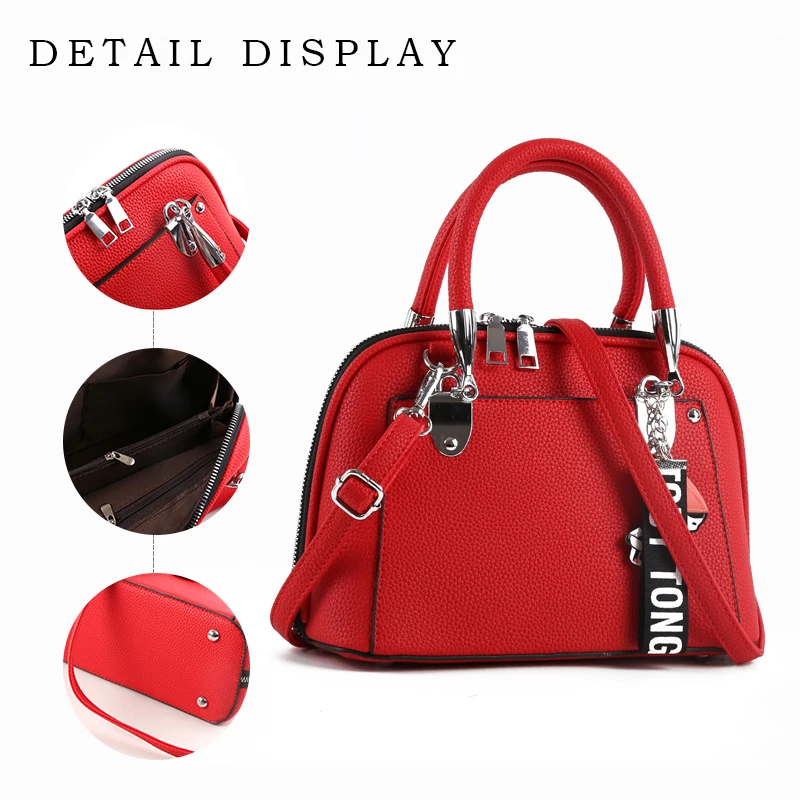 Lychee Texture Joker Bag Small Handbag Harajuku Messenger Bag Trend One Shoulder Simple ladies High Quality Totes