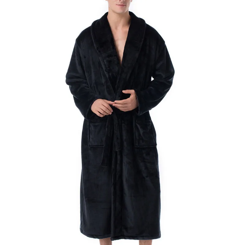 Spring Winter Men Bathrobe 9XL 8XL 7XL 6XL Bust 140cm Warm Plus Size Sleepwear Pajama pajama joggers