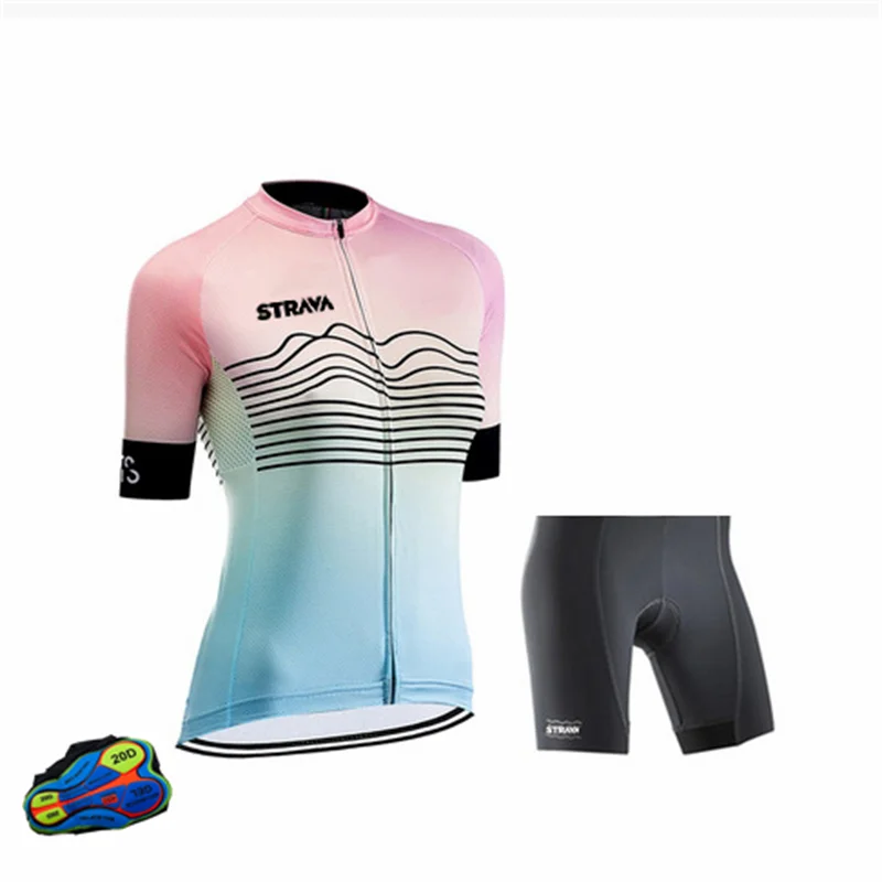 STRAVA Женская велосипедная одежда короткая Джерси MTB Ropa Ciclismo форма быстросохнущая