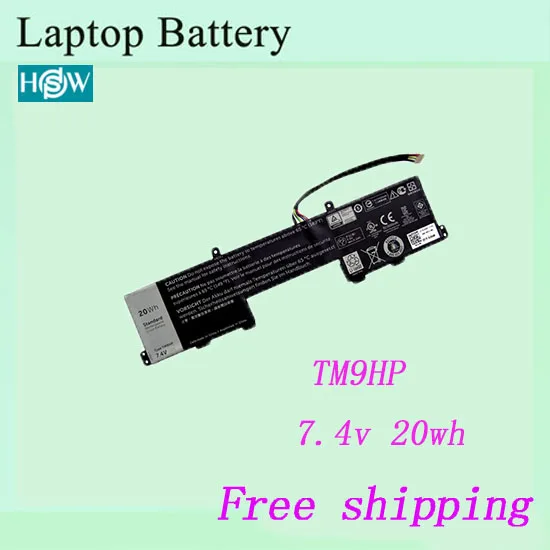 100% Новый аккумулятор для ноутбука TM9HP Аккумулятор Dell Latitude 13 серии 7350 бесплатная