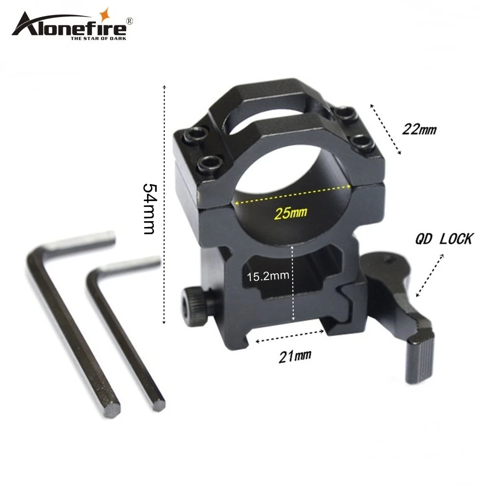 Alonefire KC13 25 4 мм кольца Пикатинни 21 QD быстросъемный рельс Вивера воздуха