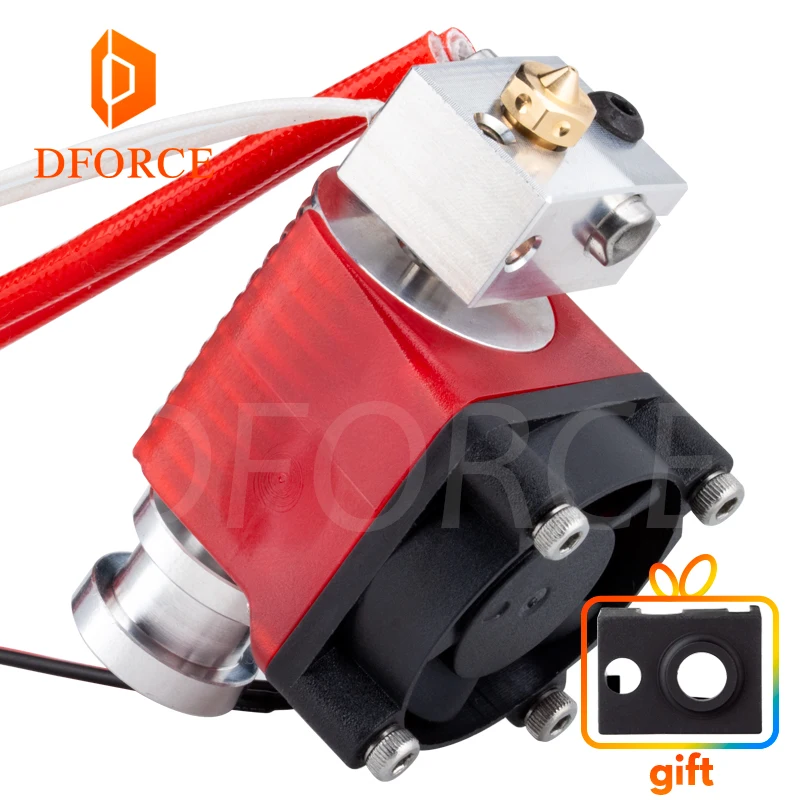 DFORCE Highall-metal v6 hotend 12 В/24 В пульт дистанционного Bowen печати j-головка Hotend и вентилятор охлаждения кронштейн для E3D HOTEND для PT100