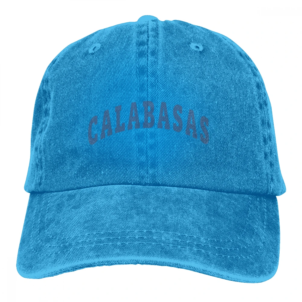 Calabasas Casquette натуральный унисекс Мужские Женские джинсовые бейсболка с ремешком кепки Регулируемый Гольф папа шляпа