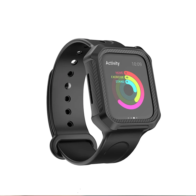 Мягкий силиконовый ремешок для Apple Watch band 44 мм 40 мм iwatch series 5 4 3 2 TPU чехол pulseira браслет 42 мм умные аксессуары петля