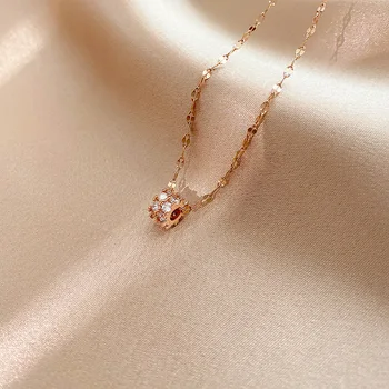 

2020 nian New Style Small Numerous Net Red INS Normcore Style Slim Waist Diamond Set Simple Elegant Cool Short Choker