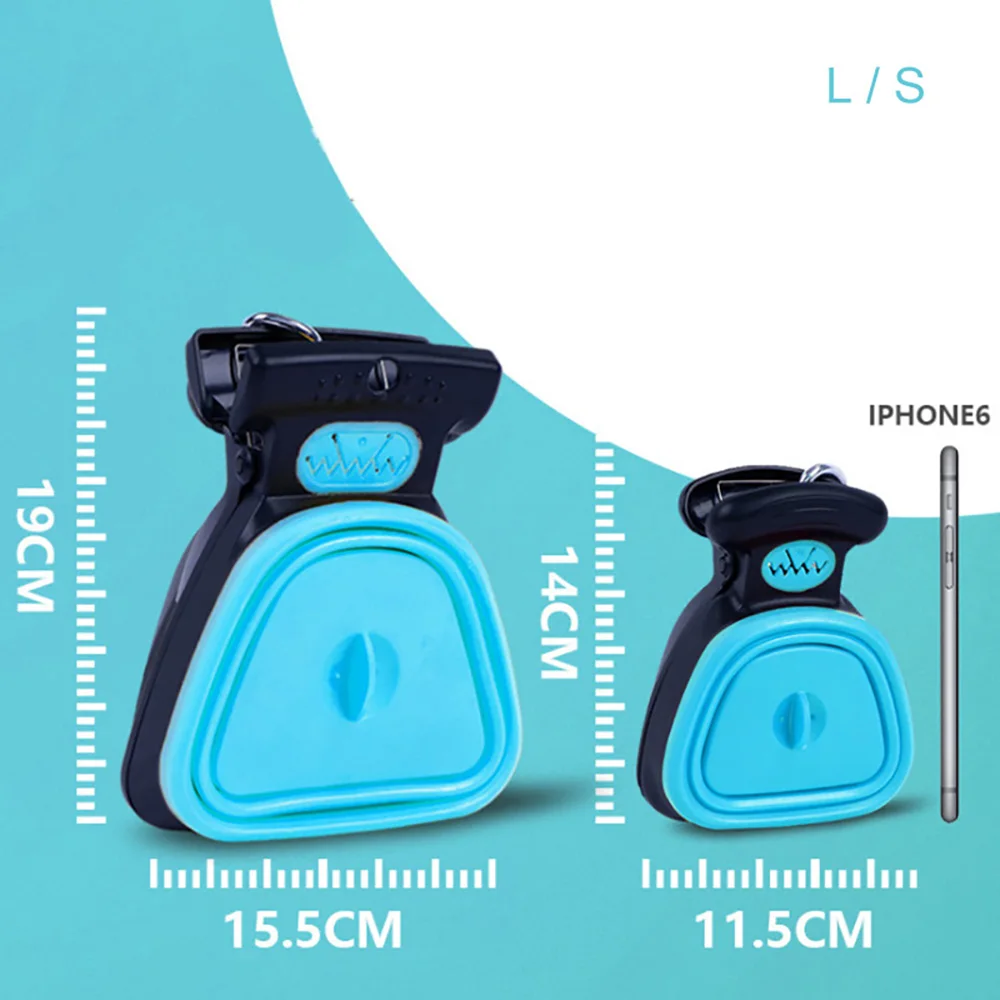 Мешок корма для собак Диспенсер складывающийся туристический Pooper Scooper полуют совок чистке Палочки на шнуровке с рисунком животного отходов Палочки er чистки товары для домашних животных