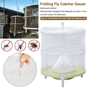 

Reusable Flytrap Net Hanging Flies Cage Bug Killer Home Yard Fly-catching Device Cockroach Mouse Pest Killer Repeller