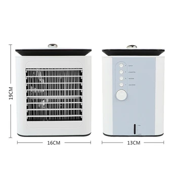 

Personal Air Cooler - Evaporative Air Coolers with Icebox, Portable Table Fan with 4 Fan Speeds, Mini Air Conditioner