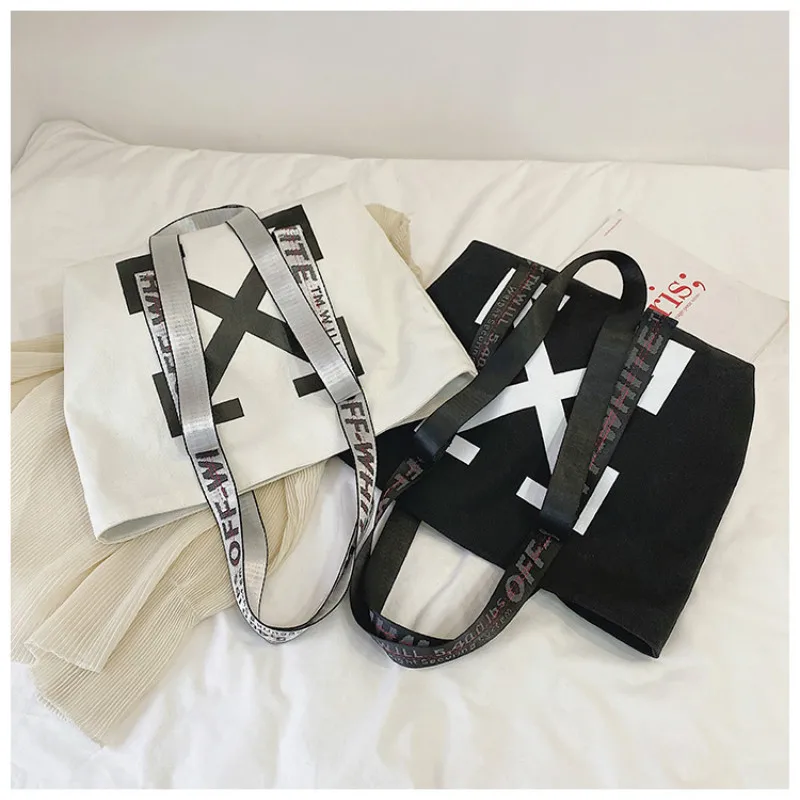 

Shoulder Canvas Bag Korean Students Simple Fashion Large-capacity Handbag Travel Messenger Female Bag Female Polyester Handbag