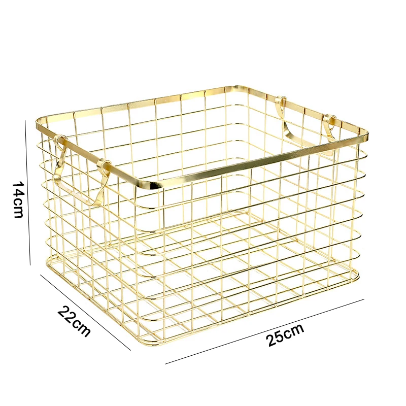Скандинавская металлическая розовая Золотая искусственная книга журнал корзина