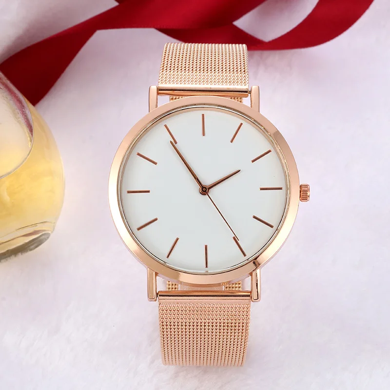 

Women's Rose Gold-Tone Mesh Belt Quartz Watch Customizable AliExpress