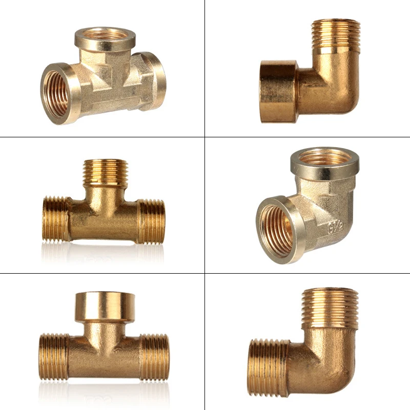 

Brass Pipe Plumbing Fitting 1/2" BSP Tube Fitting Adapter 90 Degree Elbow T-Adapter Fitting Adapter Coupler Connector For Water