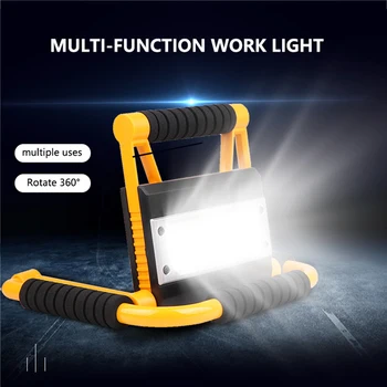 

20W 1500LM COB LED Floodlight Handheld Spotlight Lantern Flashlight USB Rechargeable Folding Work Lamp for Camping