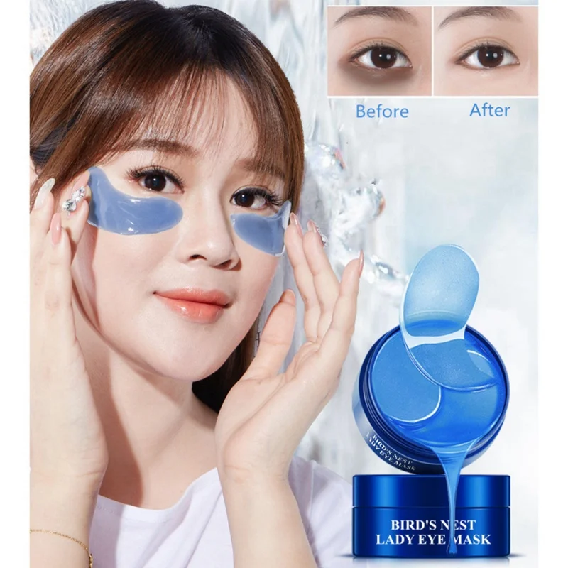 

Bird's Nest Hydrating Eyes Masks Remove Dark Circles Eye Bag Anti-puffiness Anti-aging Moisturizing Gel Eye Mask