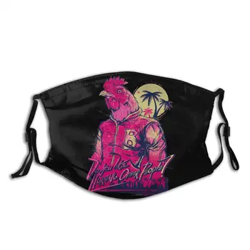 

Hotline Miami Richard2 Reusable Face Mask With PM2.5 Filters Anime Anti Bacterial Dust Mouth Protection Cover Respirator Muffle