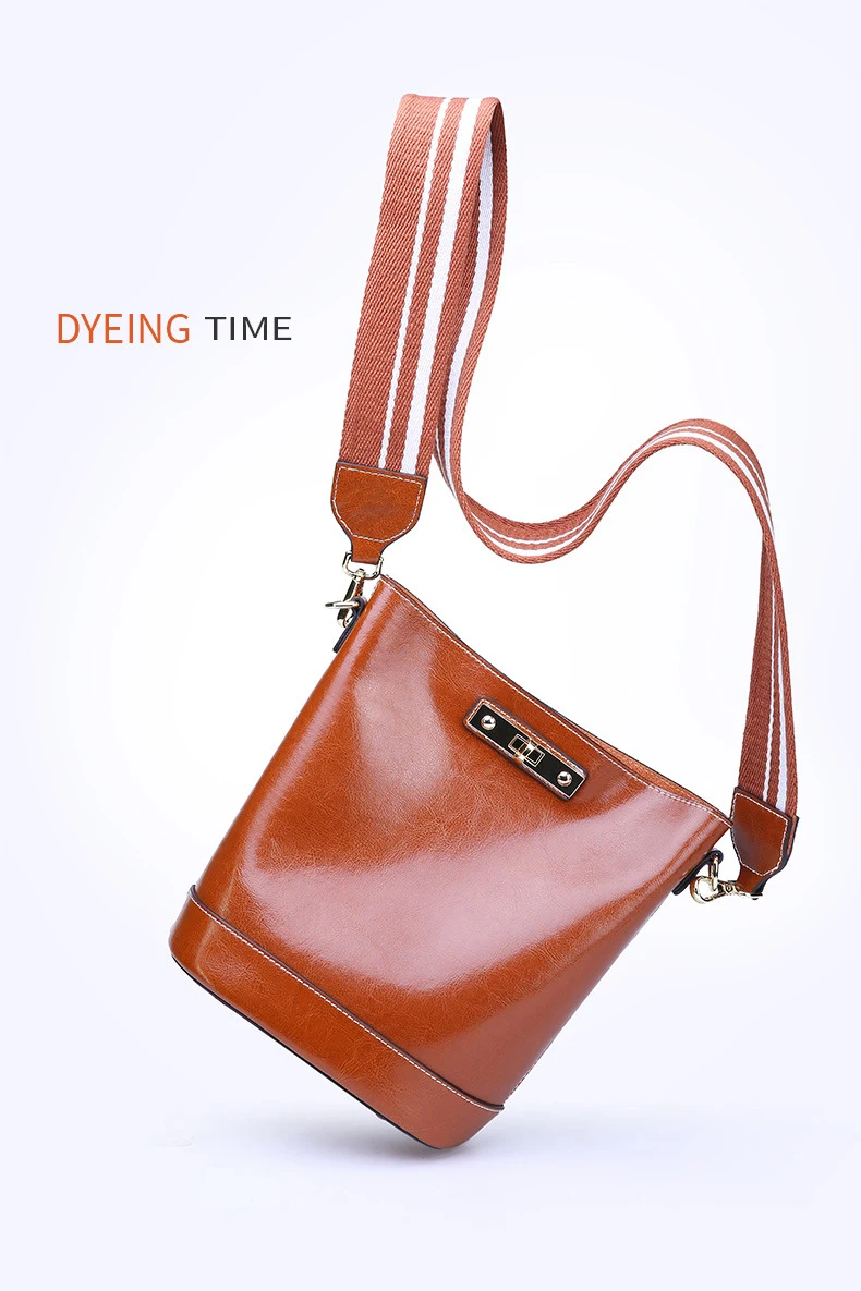 Модная коричневая Женская сумка через плечо из натуральной кожи, женская сумка через плечо с широким ремешком, элегантная сумочка, кошелек, кофейный черный