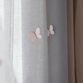 

The Nordic Curtains for Living Room Bedroom Girl Princess Room Pink Blackout Drapes Red Gray Curtains