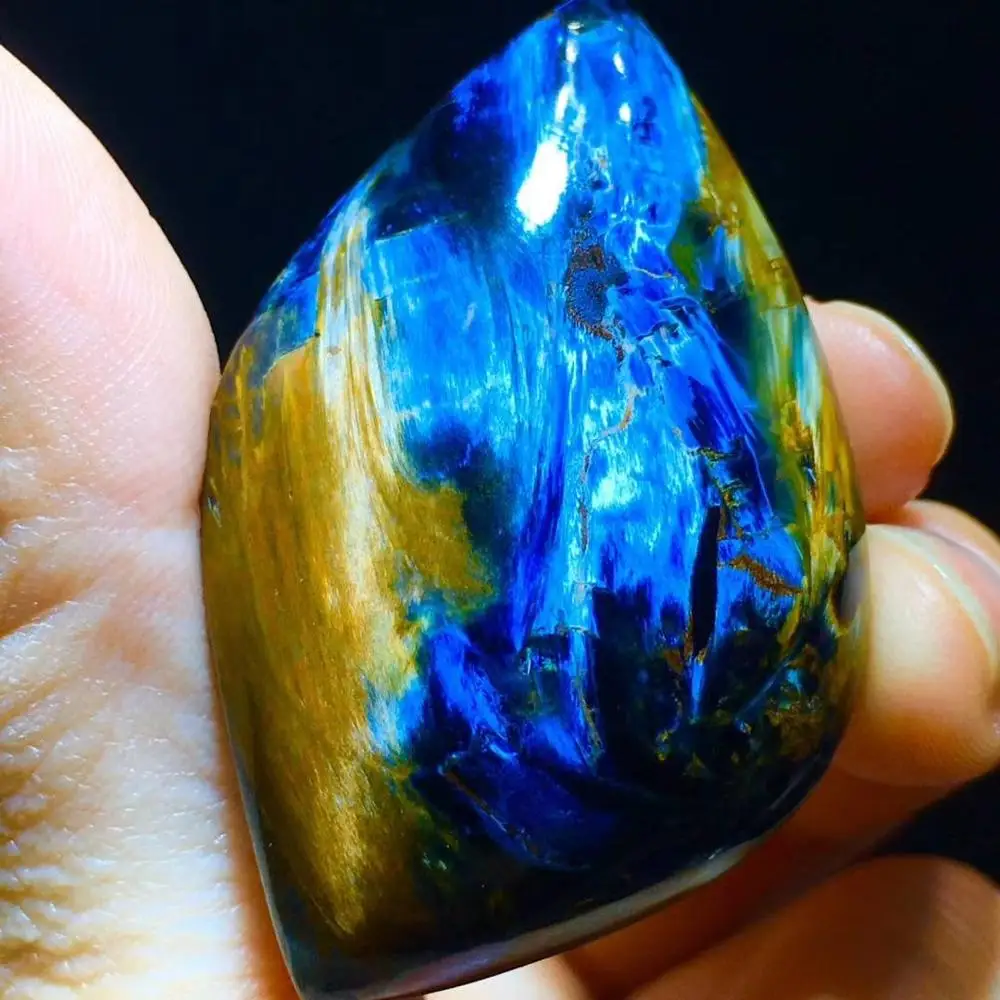 Сертификат натуральный голубой кулон 47 6/30 4/11 3 мм капли воды Chatoyant Healing Gemstone