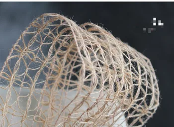 

2meters . Width:72mm Garden Style Butterfly Woven Hemp Rope with Withered Yellow Bandage Decoration