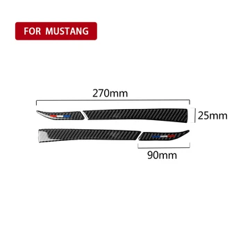 

2pcs Side Mirror Trim Decal Carbon Fiber Rearview Brand New High Quality