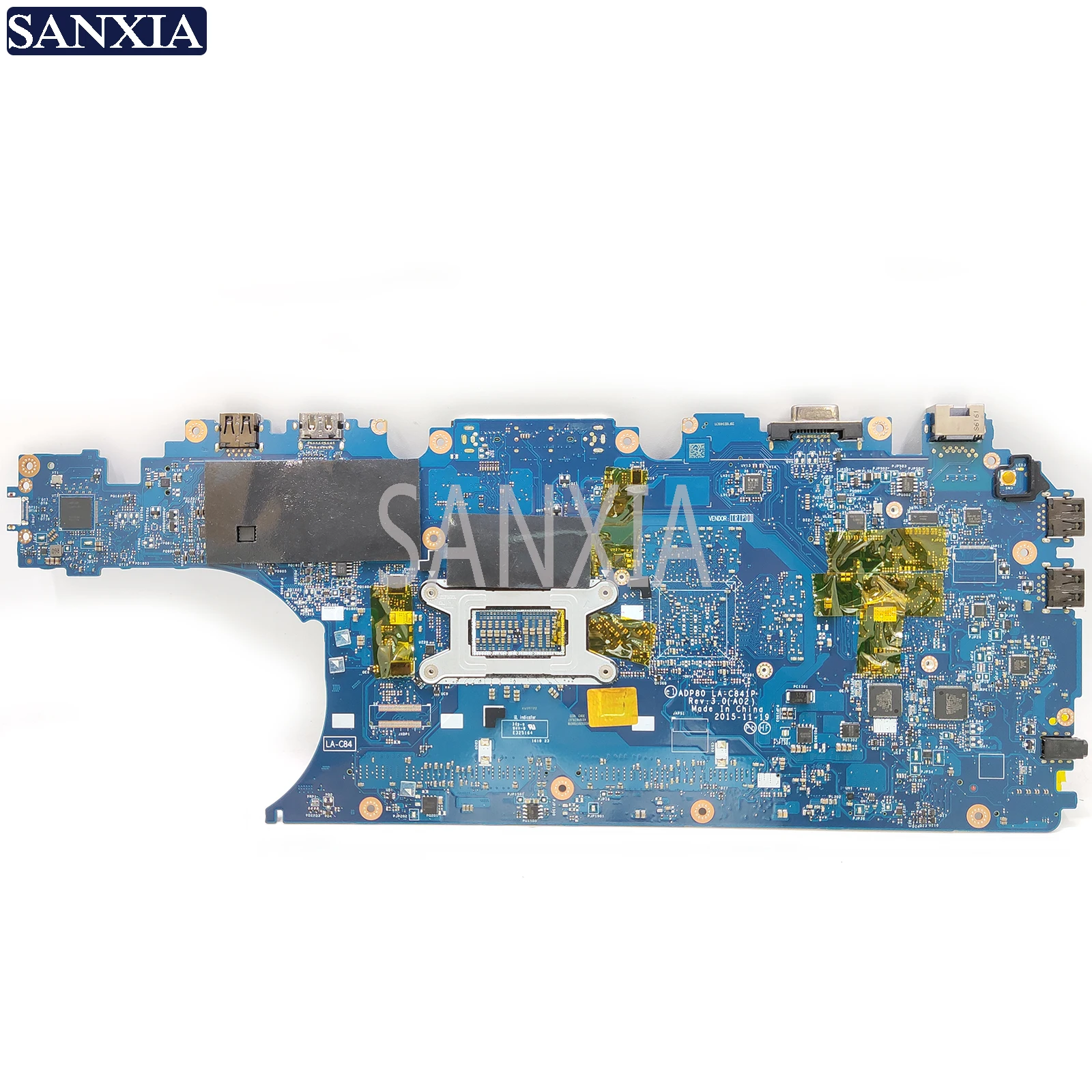 KEFU LA-C841P материнская плата для ноутбука Dell Precision 3510 оригинальная материнская плата I5-6440HQ с видеокартой