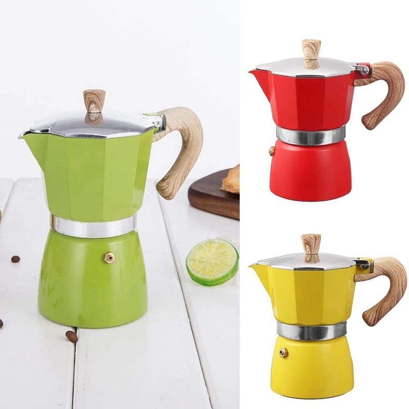 

Hot Aluminum Italian Moka Espresso Coffee Machine Filter Stove Pot 3 Cups