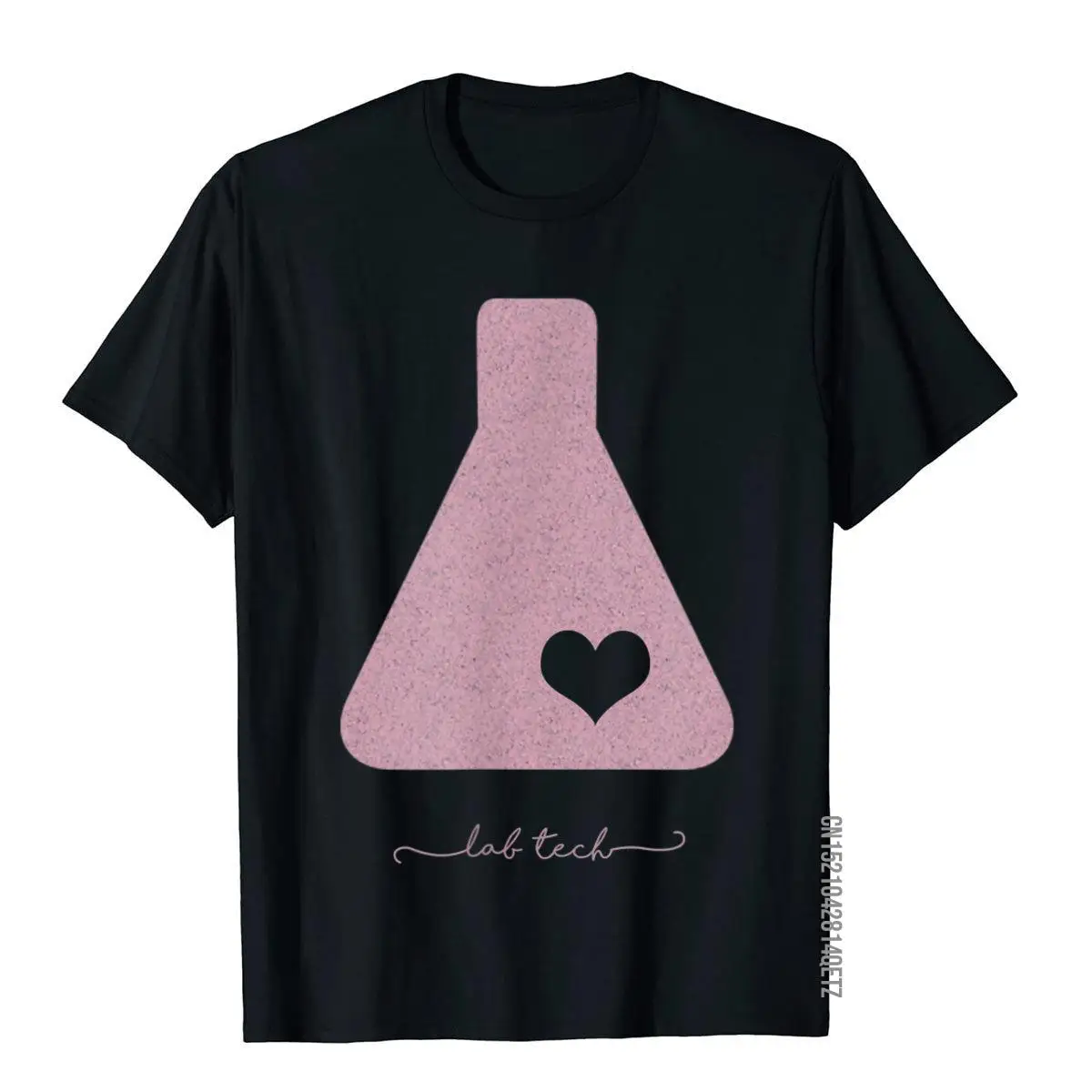 Хлопковая футболка Beaker With Heart Woman Medical Lab Tech Love Gift забавные Молодежные топы 3D стиль