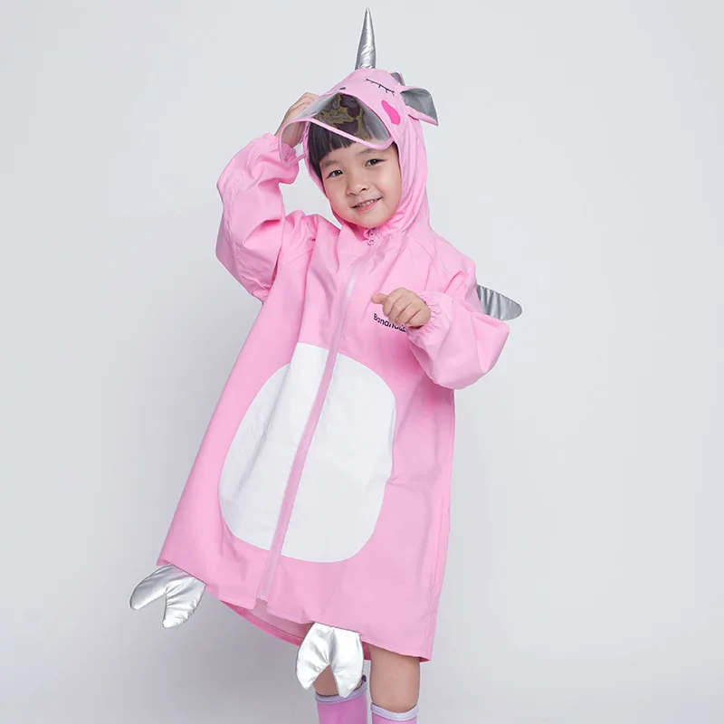 Cartoon Children Raincoat Waterproof Outdoor Cover Kids Set Garcon Primaire Rain Gear DD60YY | Дом и сад