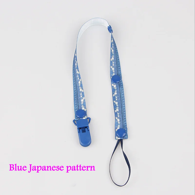Blue Japanese Цепочка для детской соски детский Прорезыватель игрушка цепочка для пустышки с зажимом линия многофункциональный зуб веревка ремень передачи Зажим - Цвет: Blue Japanese