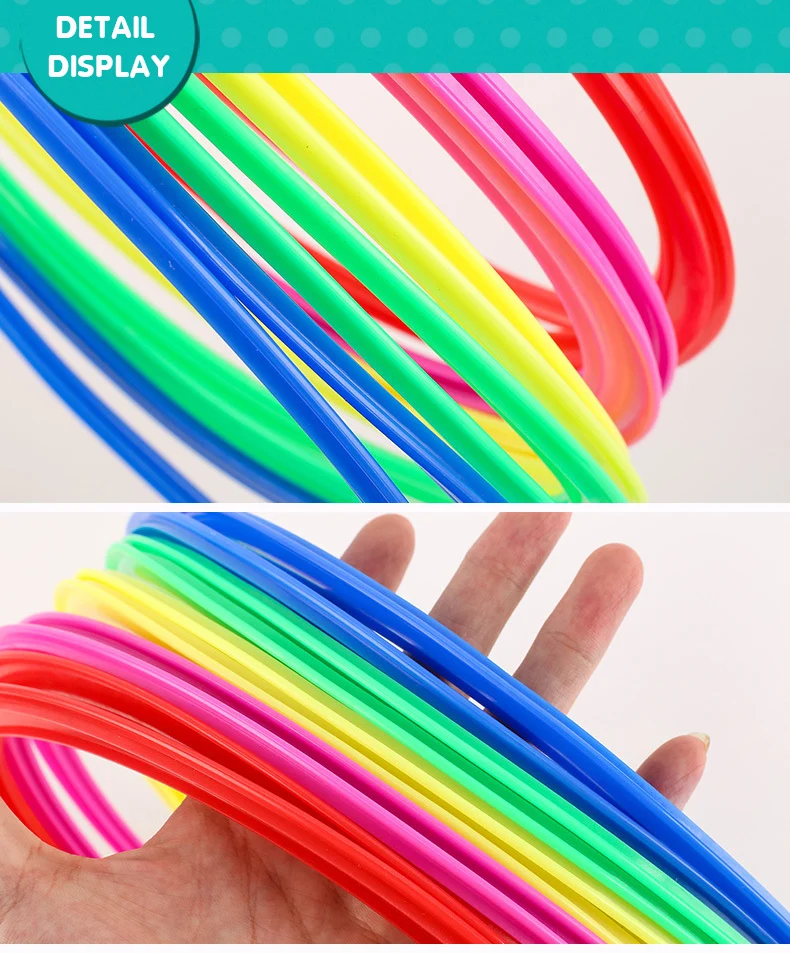 Jeu De Marelle Avec Anneaux Et Connecteurs Pour Enfants - 10 Anneaux De 36 Cm - Antidérapant, Matériau Souple - À Partir De 3 Ans - 3