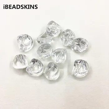 

New arrival! 16x16mm 290pcs Clear acrylic Irregular twist shape beads for Necklace,Earrings parts,hand Made Jewelry DIY