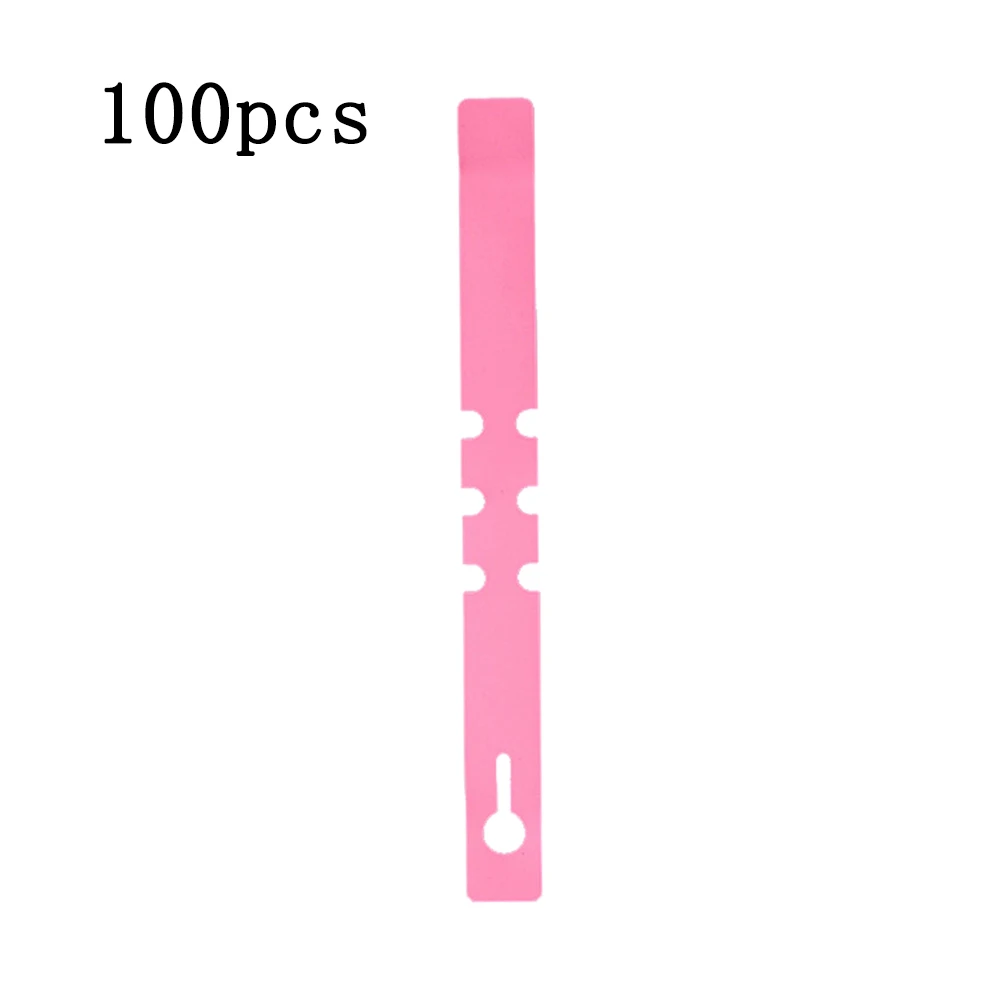 Pink 100 шт./компл. Горячие водонепроницаемые пластиковые подвесные бирки для растений Садоводство маркер для растений приспособления для маркировки День Святого Валентина желая знак - Цвет: Pink