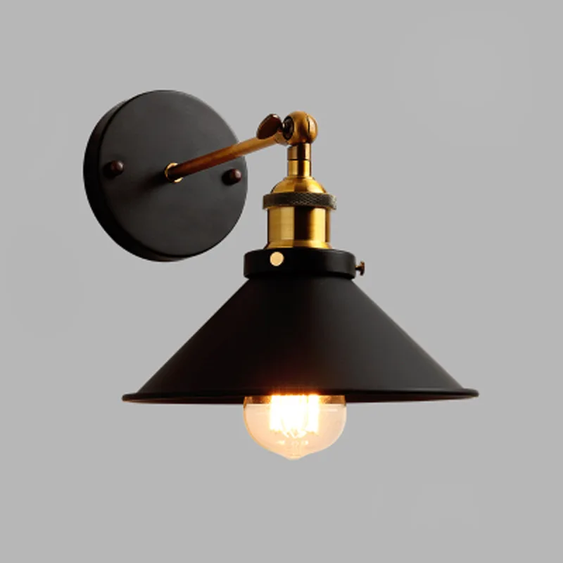 

American Vintage Industrial-Style Balcony Iron Art Creative Staircase Corridor Hallway Front Wall Lights Amazon Direct Selling