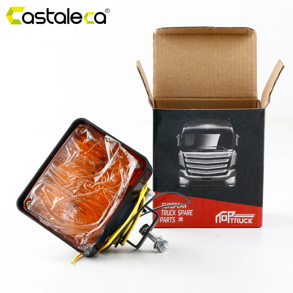 

Castaleca 1 pc 6LED Strobe Light Amber Warning Flashing Fog Lamp Bulbs 12V Waterproof For Car Lights Truck Trailer Motorcycle