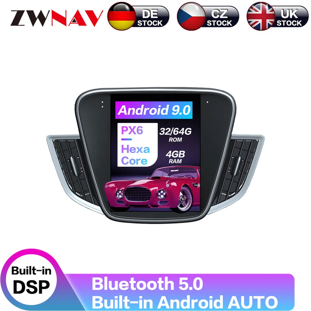 

Головное устройство на Android 9,0, 4 Гб + 64 ГБ, 2016 дюйма, для Chevrolet Cavalier 2018-10,4, Tesla Style