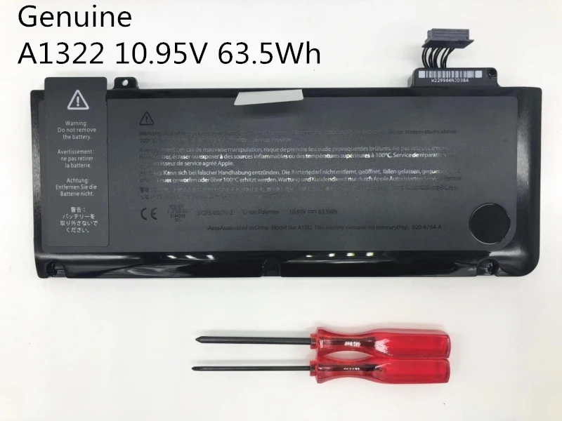 Аккумулятор A1322 A1278 для ноутбуков Apple Macbook Pro 13 дюймов Mid 10 95/2009/2010 2011/2012