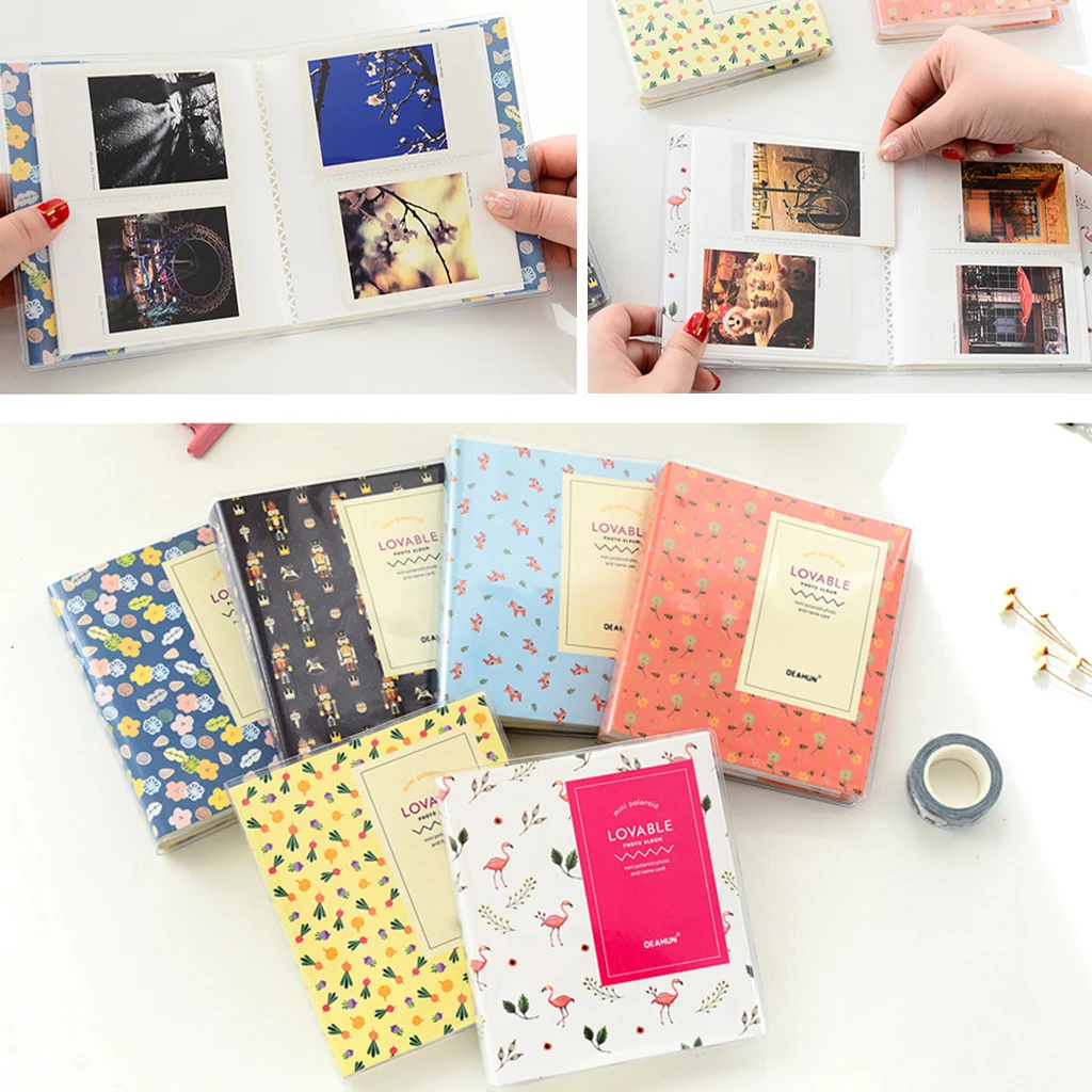 64 Pockets Scrap Book Photo Album Book for fujifilm instax mini 8, 9 7s 3'' Film 64 Pockets Scrap Book Photo Album Book for fujifilm instax mini 8, 9 7s 3'' Film